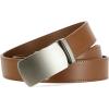 imageBOSTANTEN Mens Belt Leather Ratchet Belt For Men Dress and Casual with Adjustable Buckle Trim to Fit014  All Brown