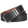 imageBOSTANTEN Mens Belt Leather Ratchet Belt For Men Dress and Casual with Adjustable Buckle Trim to Fit014  Black  Brown