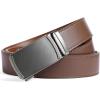 imageBOSTANTEN Mens Belt Leather Ratchet Belt For Men Dress and Casual with Adjustable Buckle Trim to Fit015  All Brown