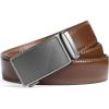 imageBOSTANTEN Mens Belt Leather Ratchet Belt For Men Dress and Casual with Adjustable Buckle Trim to Fit016  Vintage Brown