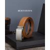 imageBOSTANTEN Mens Belt Leather Ratchet Belt For Men Dress and Casual with Adjustable Buckle Trim to Fit019  Light Brown