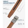 imageBOSTANTEN Mens Belt Leather Ratchet Belt For Men Dress and Casual with Adjustable Buckle Trim to Fit020  Dark Brown