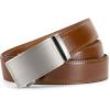 imageBOSTANTEN Mens Belt Leather Ratchet Belt For Men Dress and Casual with Adjustable Buckle Trim to Fit020  Dark Brown