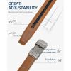 imageBOSTANTEN Mens Belt Leather Ratchet Belt For Men Dress and Casual with Adjustable Buckle Trim to Fit021  Light Brown