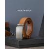 imageBOSTANTEN Mens Belt Leather Ratchet Belt For Men Dress and Casual with Adjustable Buckle Trim to Fit021  Light Brown
