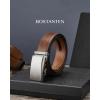 imageBOSTANTEN Mens Belt Leather Ratchet Belt For Men Dress and Casual with Adjustable Buckle Trim to Fit022  Dark Brown
