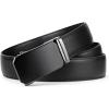 imageBOSTANTEN Mens Belt Leather Ratchet Belt For Men Dress and Casual with Adjustable Buckle Trim to FitFrosted Pattern  Black