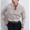 imageBOSTANTEN Mens Belt Leather Ratchet Belt For Men Dress and Casual with Adjustable Buckle Trim to FitWoven Pattern  Brown