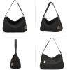 imageBOSTANTEN Purses for Women Vegan Leather Shoulder Bag Designer Ladies Hobo Handbags PocketbooksA01black