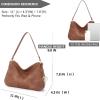imageBOSTANTEN Purses for Women Vegan Leather Shoulder Bag Designer Ladies Hobo Handbags PocketbooksB02retro Brown