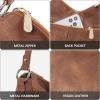 imageBOSTANTEN Purses for Women Vegan Leather Shoulder Bag Designer Ladies Hobo Handbags PocketbooksB02retro Brown