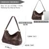imageBOSTANTEN Purses for Women Vegan Leather Shoulder Bag Designer Ladies Hobo Handbags PocketbooksB02retro Coffee
