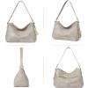 imageBOSTANTEN Purses for Women Vegan Leather Shoulder Bag Designer Ladies Hobo Handbags PocketbooksLight Gray