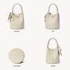 imageBOSTANTEN Small Crossbody Bags for Women Vegan Leather Mini Bucket Handbag Removable Shoulder StrapBeige