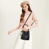 imageBOSTANTEN Small Crossbody Bags for Women Vegan Leather Mini Bucket Handbag Removable Shoulder StrapBlack