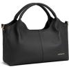 imageBOSTANTEN Genuine Leather Purses for Women Designer Handbags Crossbody Shoulder Bags Top Handle Satchel with Adjustable StrapBlack