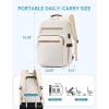 imageBOSTANTEN 156 Inch Laptop Backpack for Women College Teacher Computer Bag Travel Backpack Purse with USB Charging PortBeigebrown
