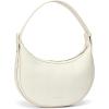 imageBOSTANTEN Crescent Shoulder Bag for Women Trendy Crossbody Hobo Purse Vegan Leather Clutch Handbag Adjustable StrapBeige