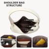 imageBOSTANTEN Crescent Shoulder Bag for Women Trendy Crossbody Hobo Purse Vegan Leather Clutch Handbag Adjustable StrapBeige