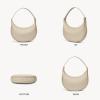 imageBOSTANTEN Crescent Shoulder Bag for Women Trendy Crossbody Hobo Purse Vegan Leather Clutch Handbag Adjustable StrapCamel Brown