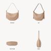 imageBOSTANTEN Purses for Women Small Crossbody Bags Crescent Shoulder Bag Hobo Handbag with Adjustable StrapApricot