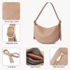 imageBOSTANTEN Purses for Women Small Crossbody Bags Crescent Shoulder Bag Hobo Handbag with Adjustable StrapApricot