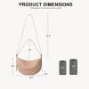imageBOSTANTEN Purses for Women Small Crossbody Bags Crescent Shoulder Bag Hobo Handbag with Adjustable StrapApricot