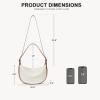 imageBOSTANTEN Purses for Women Small Crossbody Bags Crescent Shoulder Bag Hobo Handbag with Adjustable StrapBeige