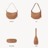 imageBOSTANTEN Purses for Women Small Crossbody Bags Crescent Shoulder Bag Hobo Handbag with Adjustable StrapBrown