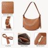 imageBOSTANTEN Purses for Women Small Crossbody Bags Crescent Shoulder Bag Hobo Handbag with Adjustable StrapBrown