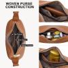 imageBOSTANTEN Purses for Women Small Crossbody Bags Crescent Shoulder Bag Hobo Handbag with Adjustable StrapBrown