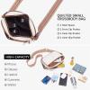 imageBOSTANTEN Quilted Crossbody Bags for Women Vegan Leather Purses Small Shoulder Handbags with Wide StrapBeige With Brown