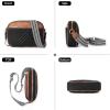 imageBOSTANTEN Quilted Crossbody Bags for Women Vegan Leather Purses Small Shoulder Handbags with Wide StrapBlackbrown
