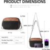 imageBOSTANTEN Quilted Crossbody Bags for Women Vegan Leather Purses Small Shoulder Handbags with Wide StrapBlackbrown