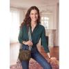 imageBOSTANTEN Quilted Crossbody Bags for Women Vegan Leather Purses Small Shoulder Handbags with Wide StrapCoffee