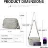 imageBOSTANTEN Quilted Crossbody Bags for Women Vegan Leather Purses Small Shoulder Handbags with Wide StrapG02grey