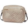 imageBOSTANTEN Quilted Crossbody Bags for Women Vegan Leather Purses Small Shoulder Handbags with Wide StrapGrey