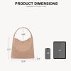 imageBOSTANTEN Shoulder Bag for Women Trendy Summer Hobo Handbag Purse Tophandlde Tote BagAapricot