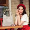 imageBOSTANTEN Shoulder Bag for Women Trendy Summer Hobo Handbag Purse Tophandlde Tote BagAbeige