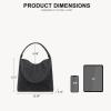 imageBOSTANTEN Shoulder Bag for Women Trendy Summer Hobo Handbag Purse Tophandlde Tote BagAblack