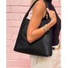 imageBOSTANTEN Shoulder Bag for Women Trendy Summer Hobo Handbag Purse Tophandlde Tote BagAblack