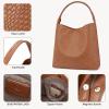 imageBOSTANTEN Shoulder Bag for Women Trendy Summer Hobo Handbag Purse Tophandlde Tote BagAbrown