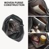 imageBOSTANTEN Shoulder Bag for Women Trendy Summer Hobo Handbag Purse Tophandlde Tote BagBlack