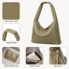 imageBOSTANTEN Shoulder Bag for Women Trendy Summer Hobo Handbag Purse Tophandlde Tote BagOlive Green