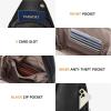 imageBOSTANTEN Sling Bag Cross Body Bag Trendy Leather Crossbody Purse Chest Bag with Adjustable Guitar Strap for TravelBlack