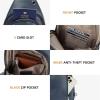 imageBOSTANTEN Sling Bag Cross Body Bag Trendy Leather Crossbody Purse Chest Bag with Adjustable Guitar Strap for TravelBlue