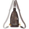 imageBOSTANTEN Sling Bag Cross Body Bag Trendy Leather Crossbody Purse Chest Bag with Adjustable Guitar Strap for TravelCoffee