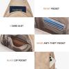 imageBOSTANTEN Sling Bag Cross Body Bag Trendy Leather Crossbody Purse Chest Bag with Adjustable Guitar Strap for TravelLight Brown