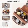 imageBOSTANTEN Sling Bag Quilted Crossbody Bags for Women Cross Body Purse Leather Fanny Pack with Adjustable Guitar StrapAbeige