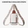imageBOSTANTEN Sling Bag Quilted Crossbody Bags for Women Cross Body Purse Leather Fanny Pack with Adjustable Guitar StrapAbeige